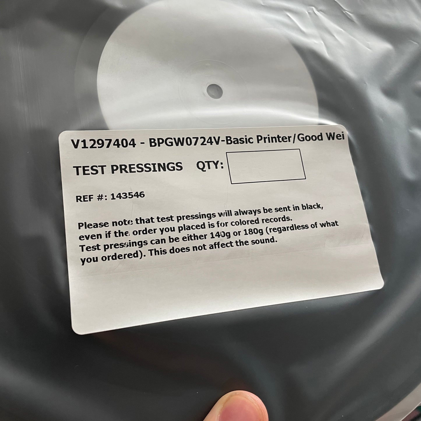 "Good Weird" Autographed Test Pressing Bundle