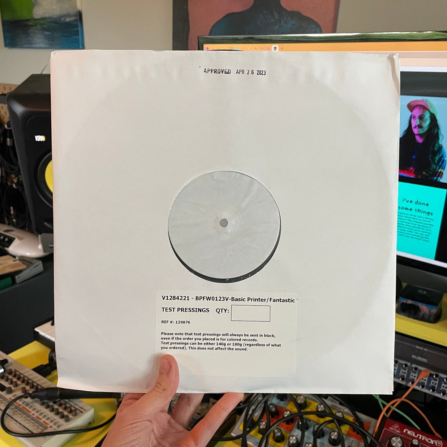 "Fantastic Wrist" Vinyl (Test Pressing)