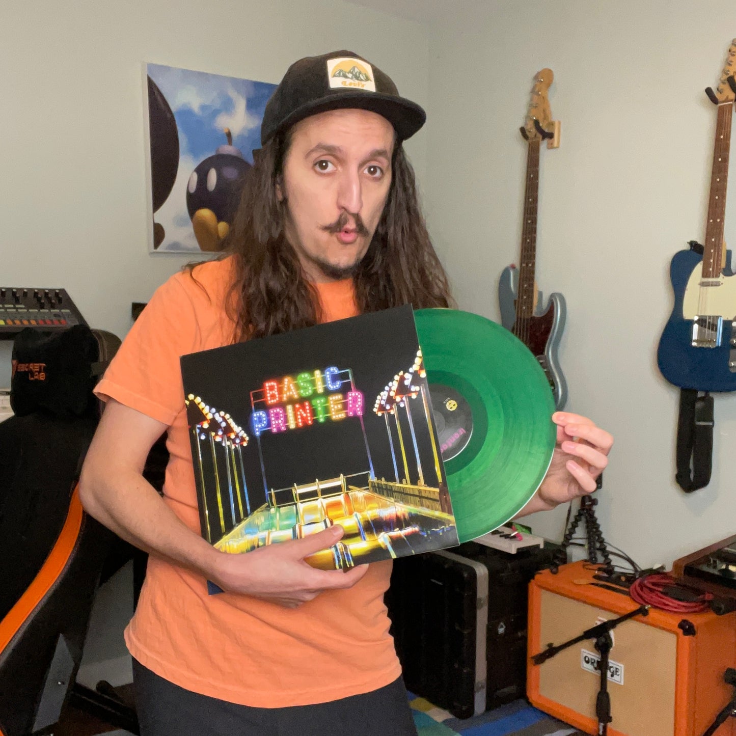 "Basic Printer" Green Vinyl