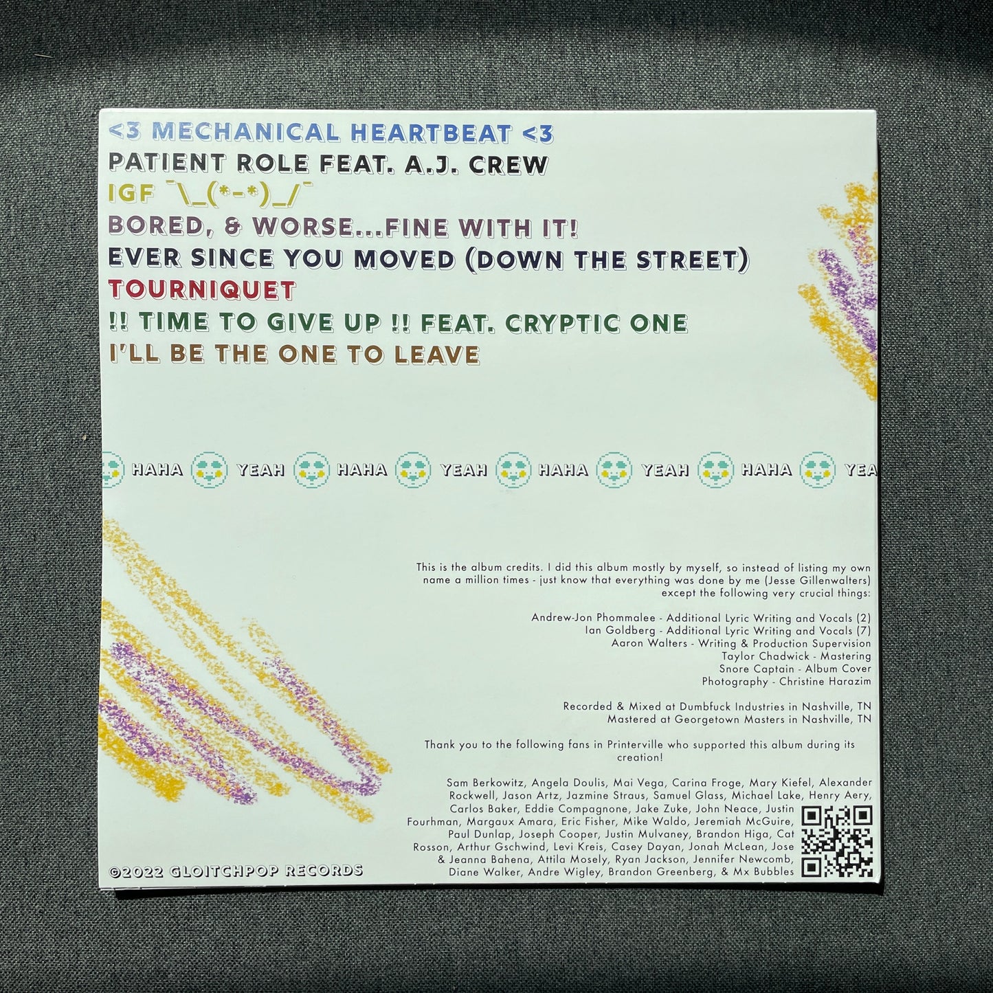 "Haha Yeah" Autographed Test Pressing Bundle