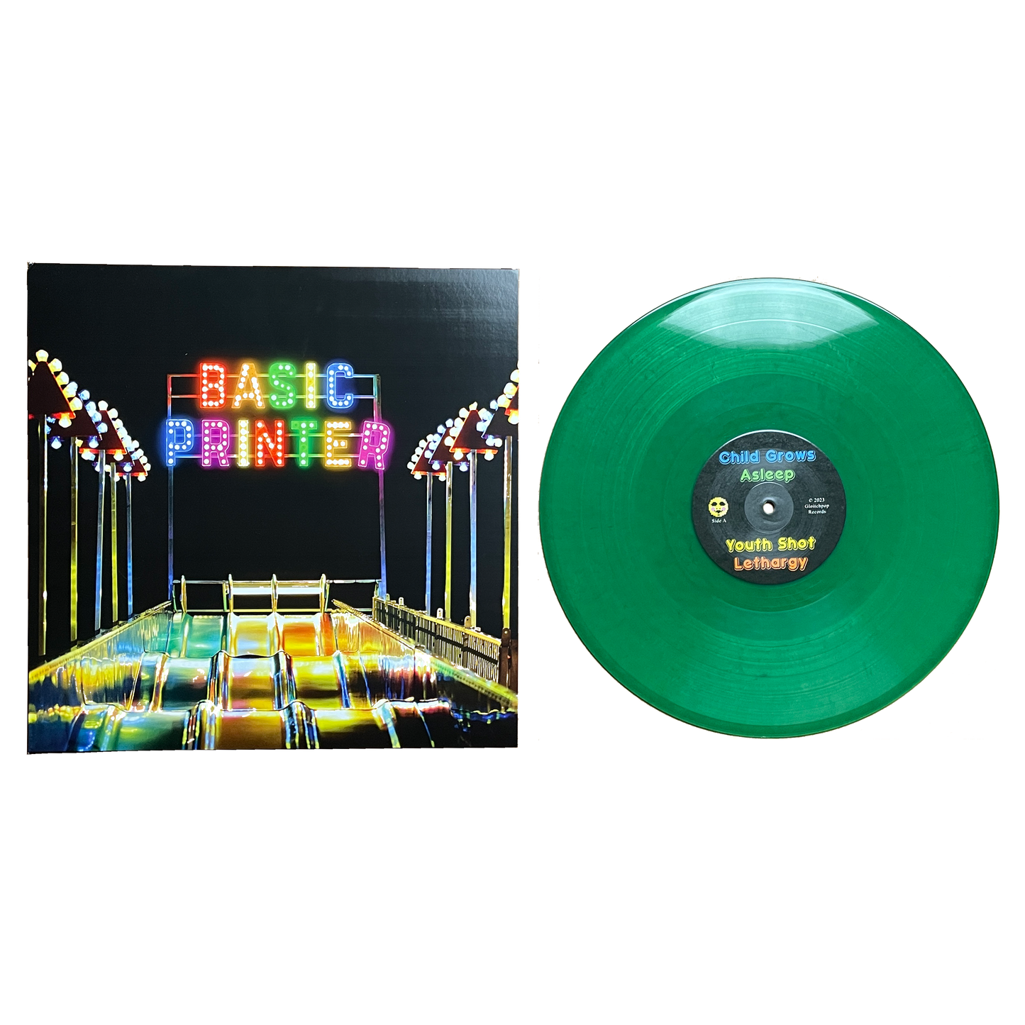 "Basic Printer" Green Vinyl